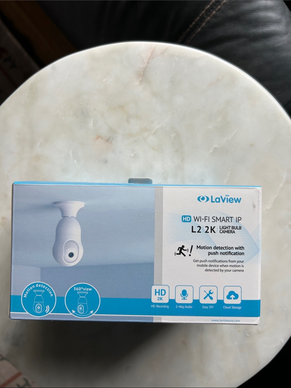 L2 2K Wi‑Fi Smart Light Bulb Camera - White